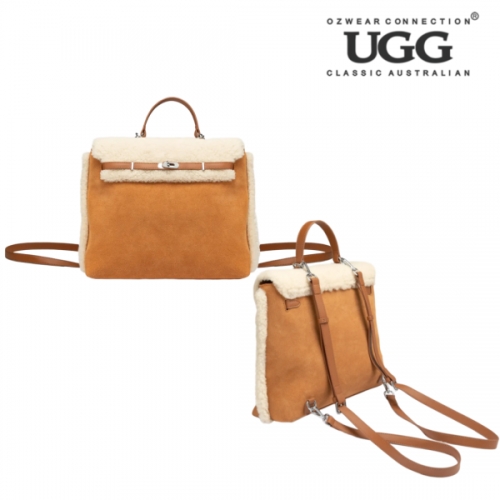 UGG 호주 오즈웨어 시어링 실버 라지 버켓 백팩 OZB049