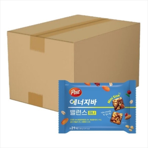 동서식품 포스트 에너지바 밸런스 미니 231g