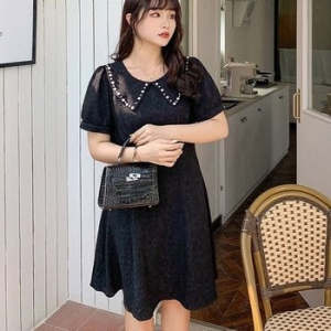 심플 진주 원피스 하객룩 데이트룩 셀프웨딩 치마 WFG1LL7