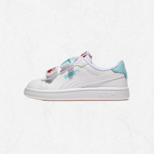 푸마 스매쉬 3.0 뱃지 벨크로 인펀트 White-Safe Lake-Red Fire PKI39728706 2405200