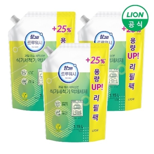 참그린 트루워시 식기세척기 액체세제 리필 1.15L