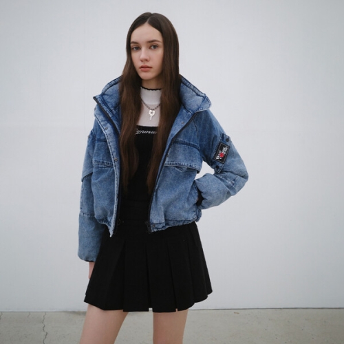 에고이스트 ER4SDZ961 후드 탈부착 데님 워싱 점퍼