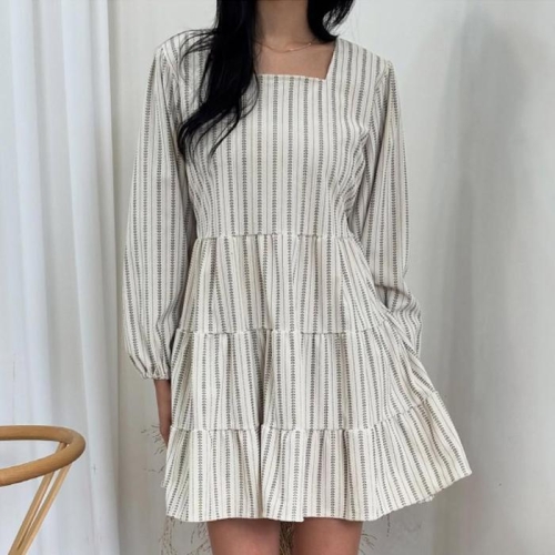 아이우먼 미니캉캉잎무늬원피스 YPV672M511 빅사이즈