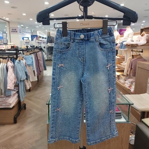 치크 리본이 세미와이드기모데님 CKTJ25T82