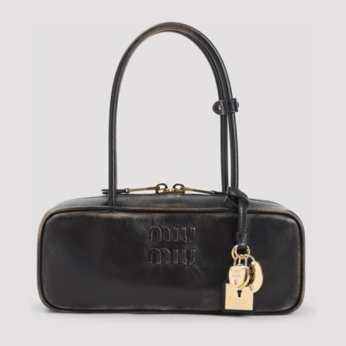 미우미우 BEAU 스몰 VINTAGE EFFECT NAPPA 레더 BAG 5BB173VOTMAF6P