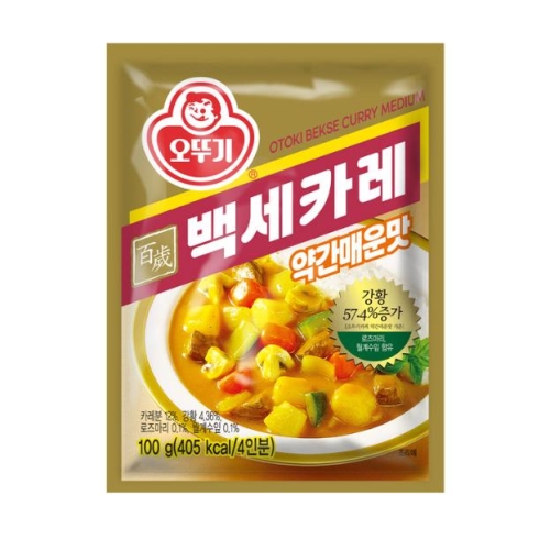오뚜기  백세카레 약간 매운맛 100g