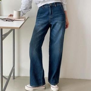 코디 스타일 데일리 기본 여성 30대 몸매 청일자바지 WFKKU1C