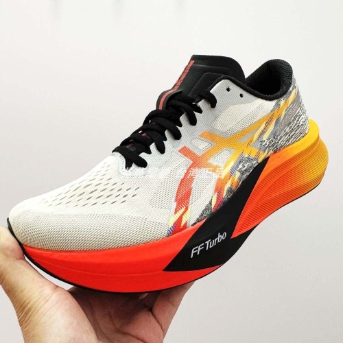 아식스 2025 매직스피드 4 CP 러닝화 마라톤화 아이보리 오렌지 1011C178-200