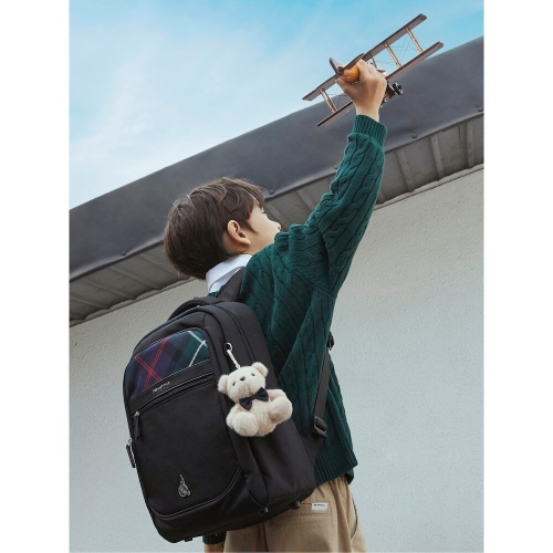 빈폴키즈 BEANPOLE KIDS 코어 체크 책가방 2SET 블랙 BI61D4U055