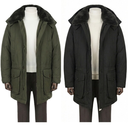 지이크 F/W 무스탕 퍼 카라 구스다운 점퍼 2종 PHD999