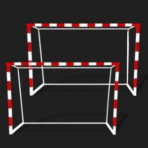 스카로  QZ09HW99 핸드볼 골대 핸드볼망 골대 바퀴그물 포함 2개