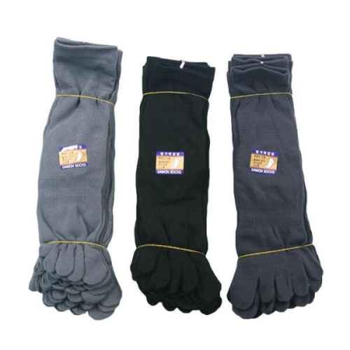 셀러허브 유니섹스 S78YW81남성용 발가락양말 뒤꿈치 있는 단목 5켤레