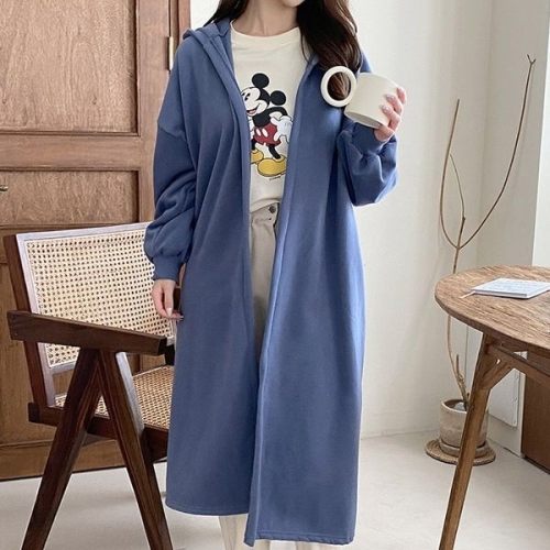 아이우먼 박시후드오픈롱가디건 POV691M511 빅사이즈