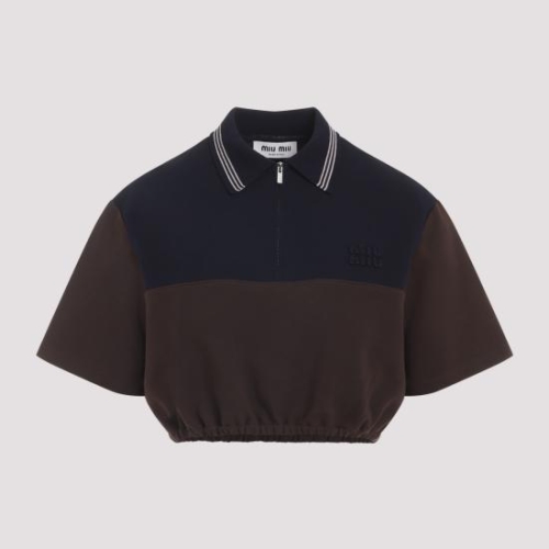 미우미우 반팔 티셔츠 MT2169SOOO18FX F0KGN BROWN