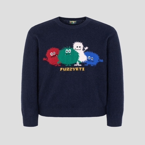 빈폴 멘 홀리데이 푸즈예티 인타샤 니트 네이비_BC5Z51C64R