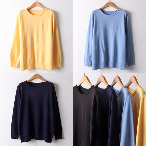 위쉬몰 EB 라운드넥니트긴팔티 I237H510 빅사이즈