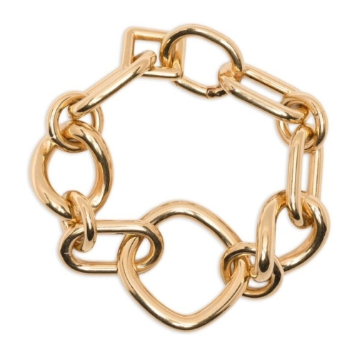 셀린느  골드 톤 폴리시드 메탈 체인 링크 팔찌 B102Y6BRA 35OR