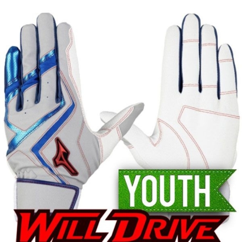 미즈노  야구 유소년 윌드라이브 배팅장갑 회블 1EJEY56305ARGB D2511