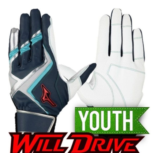 미즈노  야구 유소년 윌드라이브 배팅장갑 곤회 1EJEY56314ARNG D2511