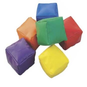 다우리  QO77UE69 콩주머니 학교 운동회 오재미 빈백 큐브 6개 오재미놀이 오자미놀이