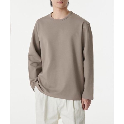 무신사 스탠다드 스탠다드 MUSINSA STANDARD 헤비 폰테 릴렉스드 크루 넥 긴소매 티셔츠 카키 그레이 MMDTL4Z06-KG 13..