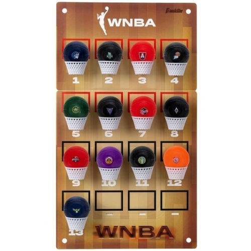 프랭클린  Sports WNBA 농구 후프 트래커 미니 농구공이 있는 라이선스 스탠딩 모든 팀 포함 2663744