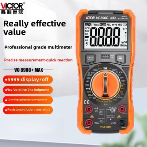 빅토리 멀티미터 전기 기술자를 위한 커패시턴스가 있는 고정밀 디지털 다기능 범용 미터 VC890C+/890D