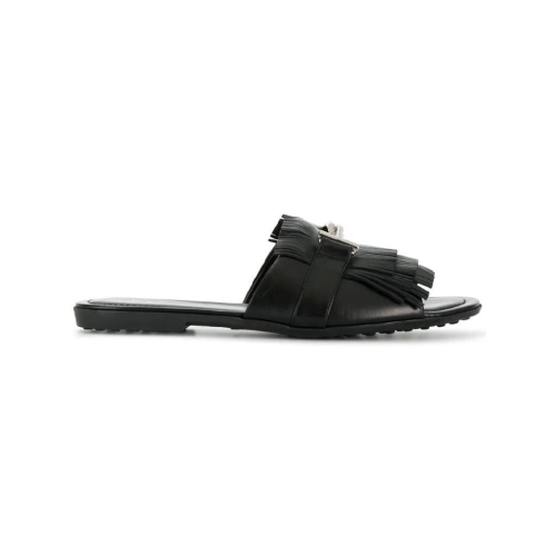 토즈 Double T fringed slides XXW0OV0Y460GOC T