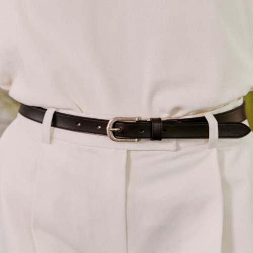 닥스 여성 블랙 슬림 무광버클 소가죽 비조 벨트 DBBE6E741BK