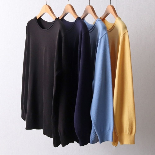 아이우먼 빅사이즈티 I237L510 컬러라운드니트긴팔티 EB