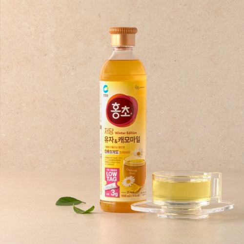 청정원 홍초 저당 유자 & 캐모마일 900ml