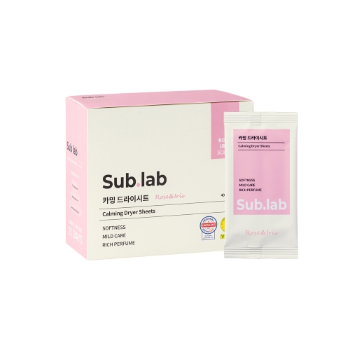 자우버 서브랩 카밍 드라이시트 로즈아이리스 40매