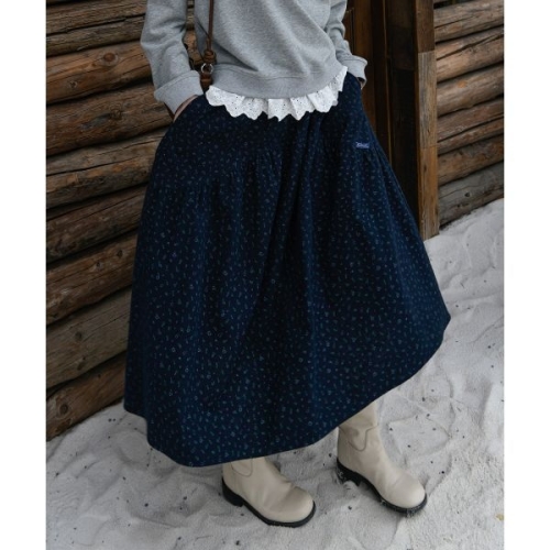 피그먼트 윈터플라워절개스커트 KYSK2508123