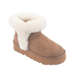 오즈어그웨어 호주 양모 어덜트 메이브 플랫폼 미니부츠 브라운 OZWCE4TMPM11