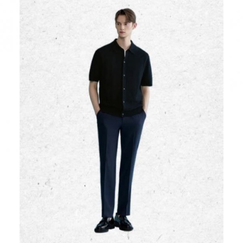 다니엘크레뮤 DANIEL CREMIEUX 슈퍼 스트레치 라이크라 슬랙스 다크블루 2055982642 1383364