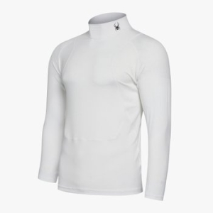 스파이더  남성 베이스볼 프로웹 하이넥 베이스레이어 상의 SPHPCNCL531MWHT