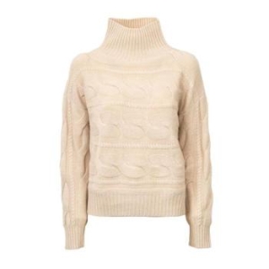 막스마라 스튜디오 하이넥 롱슬리브 울 캐시미어 스웨터 VODKA103