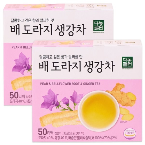 다농원  배도라지 생강차 50티백