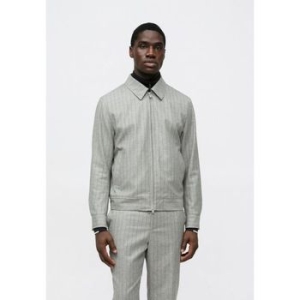 보스 BOSS 헨리 윙 폭격기 재킷 은색 7080060