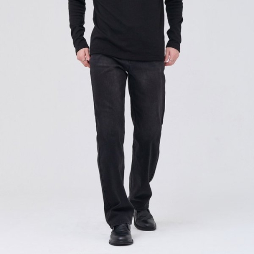 체이스컬트 남 EFRK2328D03 이중직 기모 스트레이트데님팬츠_GN