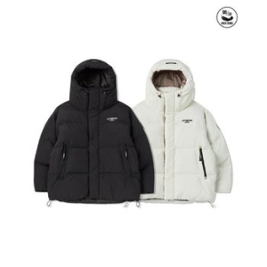 라이프워크 패딩다운자켓 CQK LW244DJ311 더블 하이넥 다운 후드 점퍼