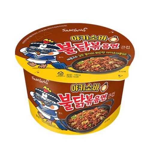 삼양식품  큰컵 야키소바 불닭볶음면 100g