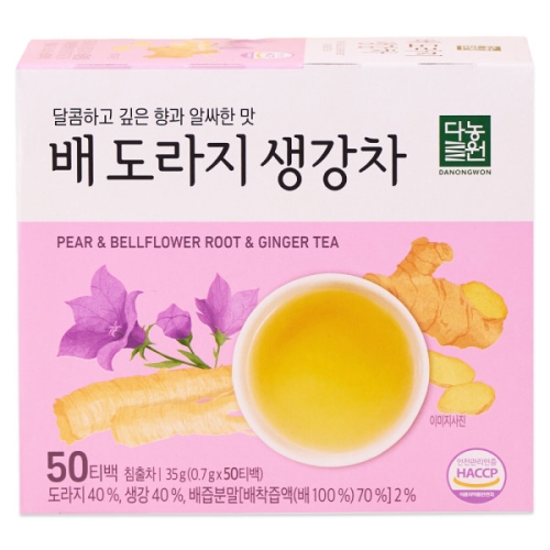 다농원  배도라지 생강차 50개입