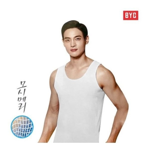 BYC 남성런닝 모시메리 뉴매쉬런닝/옆선 매쉬원단1010474