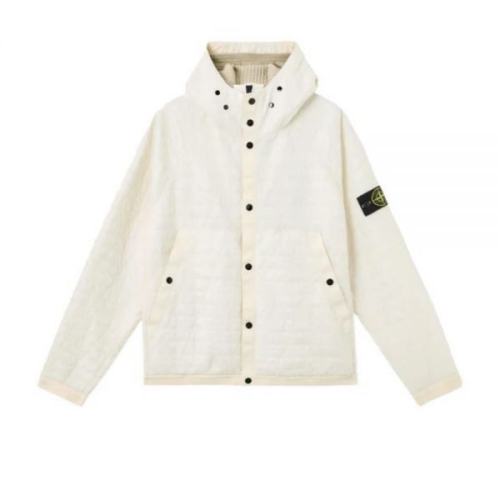 스톤아일랜드 4100023 Crinkle Reps Ny Quilted-Tc Recycled Nylon Padded Hooded Jack..