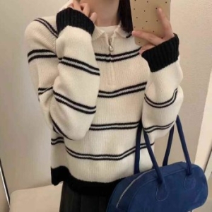 아이우먼 코튼캔디미니집업니트 YYV757M512 빅사이즈