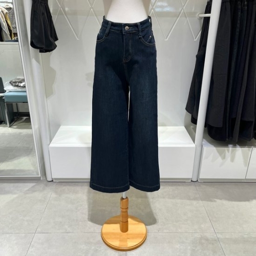 밸리걸 윈터 와이드 다크 데님 팬츠 614600