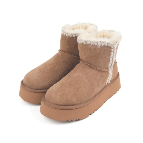 UGG 오즈 웨어 여성 양털 부츠 어덜트 에스키모 플랫폼 숏부츠 OZWCF4TSPB12