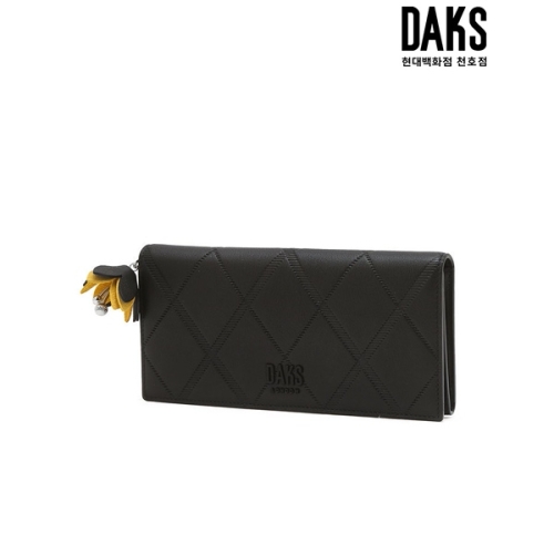 닥스 여성 블랙 소가죽 2단 장지갑 DCWA6E812BK
