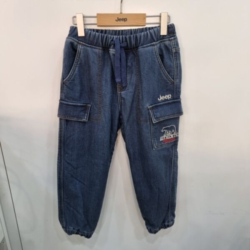 지프키즈 본딩 데님 조거 팬츠 KN4DPU753-1_DG